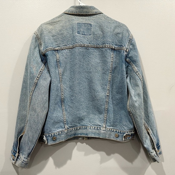 Vintage GAP Blue Jeans Denim Raw Jacket Classic Y2K Trucker 90s Style/men size S - Picture 8 of 13